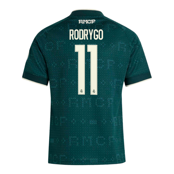 Rodrygo Real Madrid Jerseys Teams Youth 2026/27 Away Replica Jersey - Green