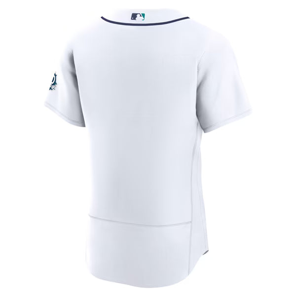 Seattle Mariners Jerseys Teams 50th Anniversary Patch Home Authentic Jersey - White