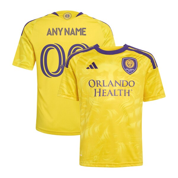 Customized Orlando City SC Youth 2026 Sunken Treasure Kit Replica Custom Jersey Gold