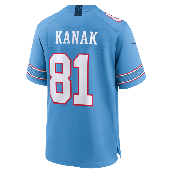 Jaren Kanak Tennessee Titans Jerseys Teams Team Game Jersey - Light Blue