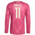 Rodrygo Real Madrid adidas 2026/27 Third Replica Long Sleeve Jersey - Pink