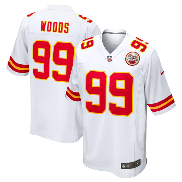 Peter Woods Kansas City Chiefs Jerseys Teams Game Jersey - White