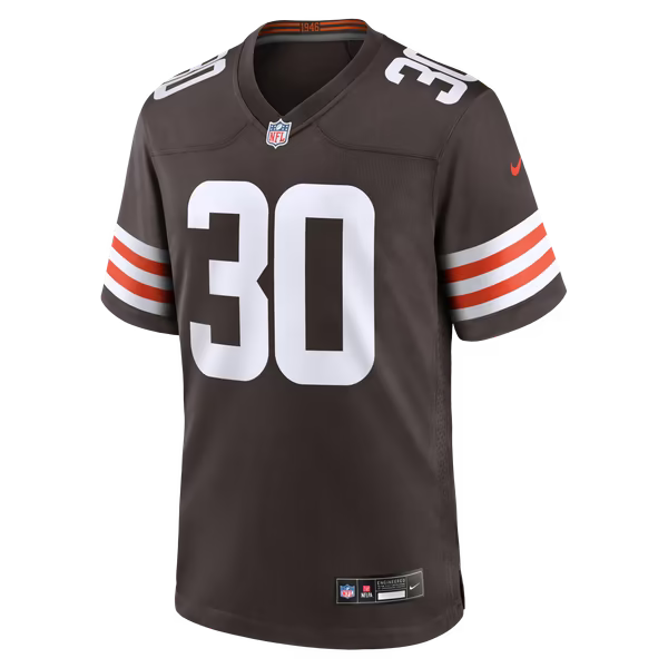 Zion Washington Cleveland Browns Nike Team Game Jersey - Brown