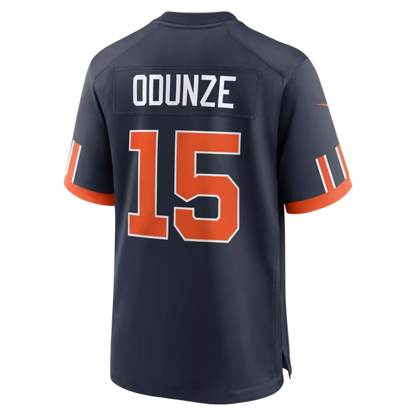 Rome Odunze Chicago Bears Jerseys Teams 2026 Rivalries Collection Game Jersey - Navy