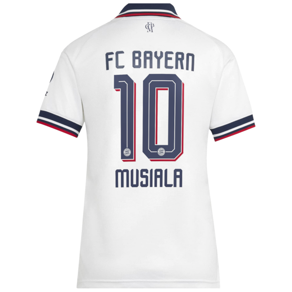 Jamal Musiala Bayern Munich Jerseys Teams Women's 2026/27 Away Replica Jersey - White