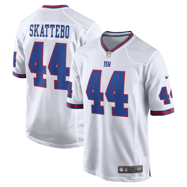 Cam Skattebo New York Giants Jerseys Teams Alternate Vintage White Game Jersey - White