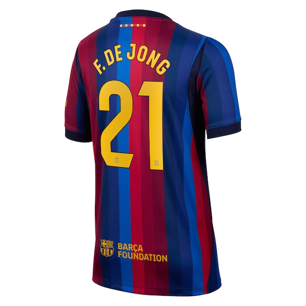 Nike Frenkie De Jong Barcelona 2026/27 Home Stadium Replica Jersey Red