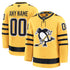 Jerseys Teams Fanatics Pittsburgh Penguins Alternate Premium Custom Jersey - Gold