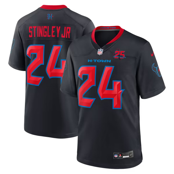 Derek Stingley Jr. Houston Texans Jerseys Teams Alternate 2 25th Season Game Jersey - Navy