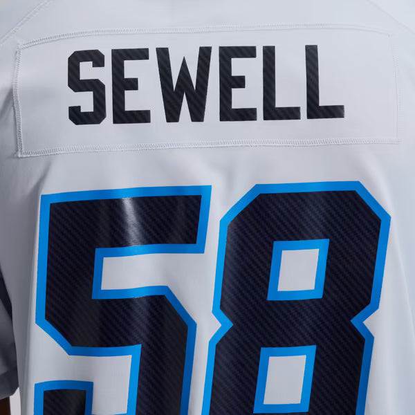 Penei Sewell Detroit Lions Nike 2026 Rivalries Collection Game Jersey - Silver