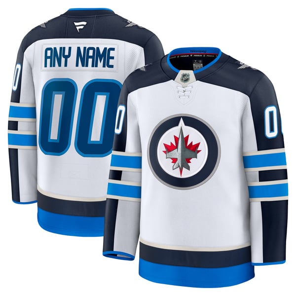 Jerseys Teams Winnipeg Jets Fanatics Away Premium Custom Jersey White
