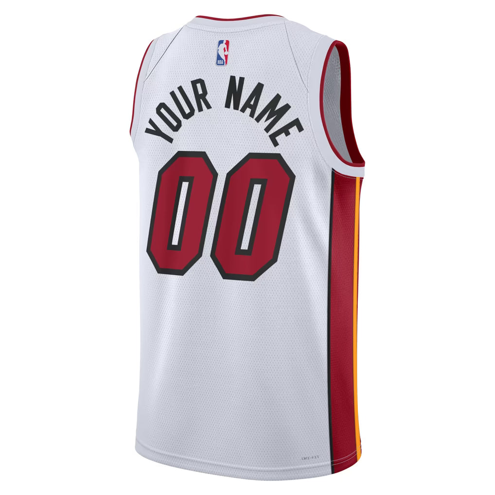 Jerseys Teams Nike Unisex Miami Heat Swingman Custom Jersey - White
