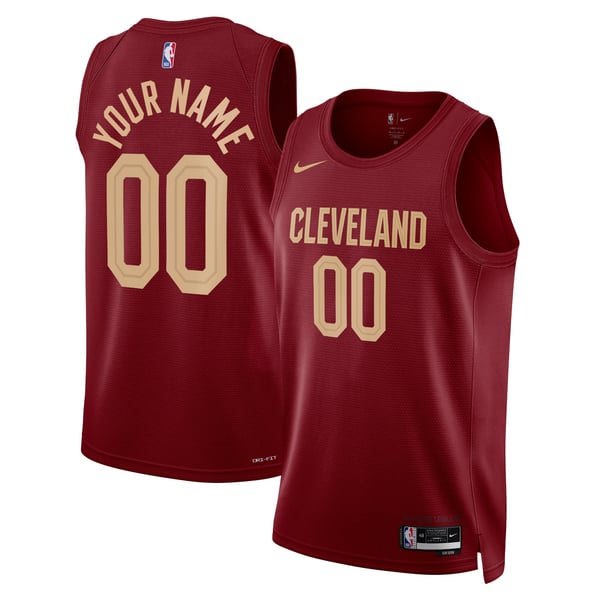 Jerseys Teams Unisex Nike Cleveland Cavaliers Icon Swingman Custom Jersey Burgundy