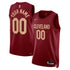Jerseys Teams Unisex Nike Cleveland Cavaliers Icon Swingman Custom Jersey Burgundy