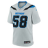 Penei Sewell Detroit Lions Nike 2026 Rivalries Collection Game Jersey - Silver