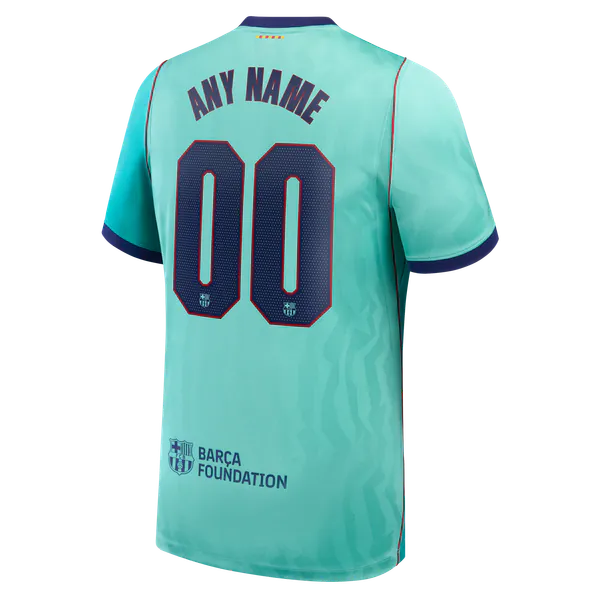Barcelona Nike 2026/27 Third Stadium Replica Custom Jersey - Turquoise
