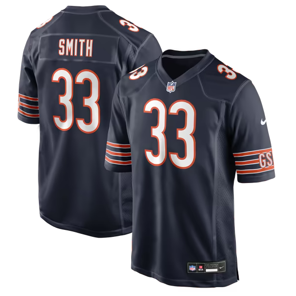 Keidron Smith Chicago Bears Nike Team Game Jersey - Navy