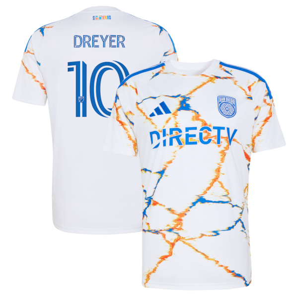 Anders Dreyer San Diego FC Jerseys Teams  2026 Unprecedented Unity Kit Replica Jersey - White