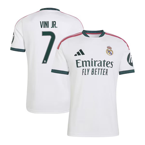 Vini Jr. Real Madrid Jerseys Teams 2026/27 Home Replica Jersey - White