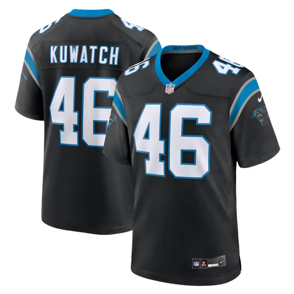 Jackson Kuwatch Carolina Panthers Jerseys Teams Team Game Jersey - Black