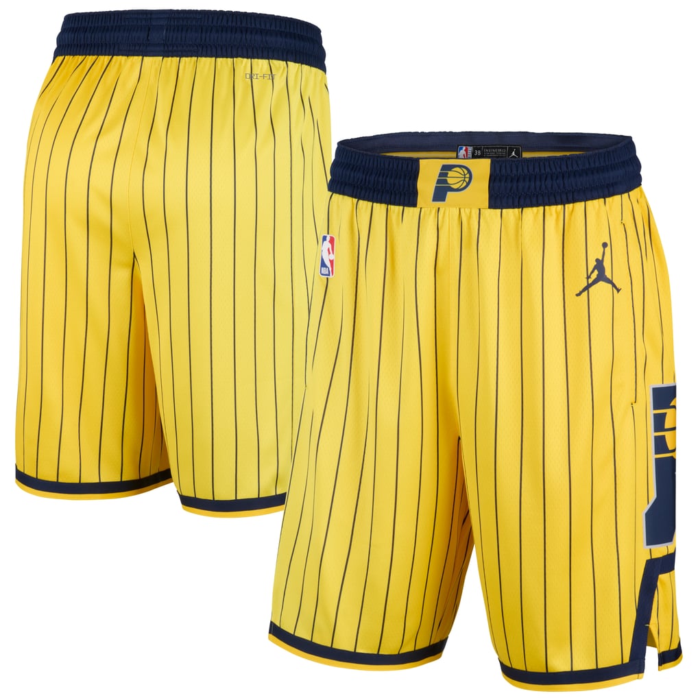 Jerseys Teams Indiana Pacers Jordan Statement Swingman Shorts - Gold