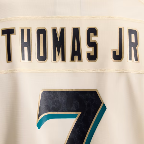 Brian Thomas Jr. Jacksonville Jaguars Jerseys Teams 2026 Rivalries Collection Game Jersey - Natural