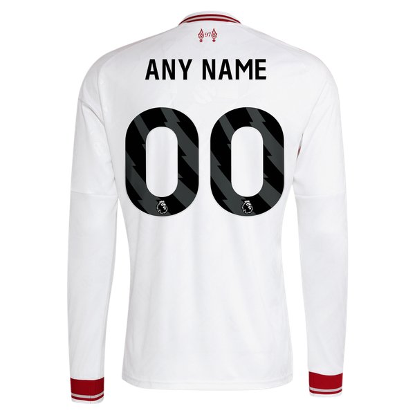 Liverpool Jerseys Teams 2026/27 Away Replica Custom Long Sleeve Jersey - White