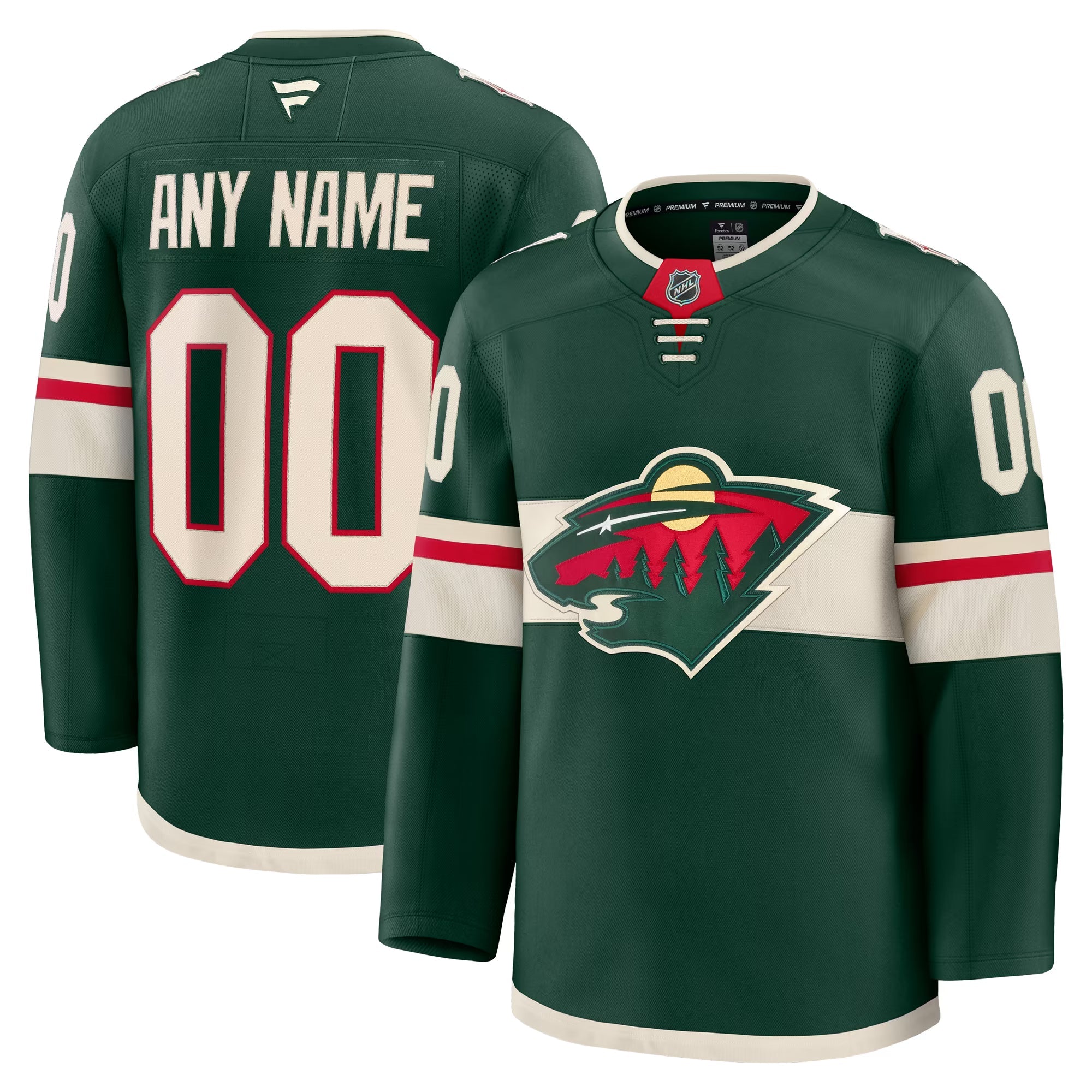 Jerseys Teams Fanatics Minnesota Wild Home Premium Jersey Green
