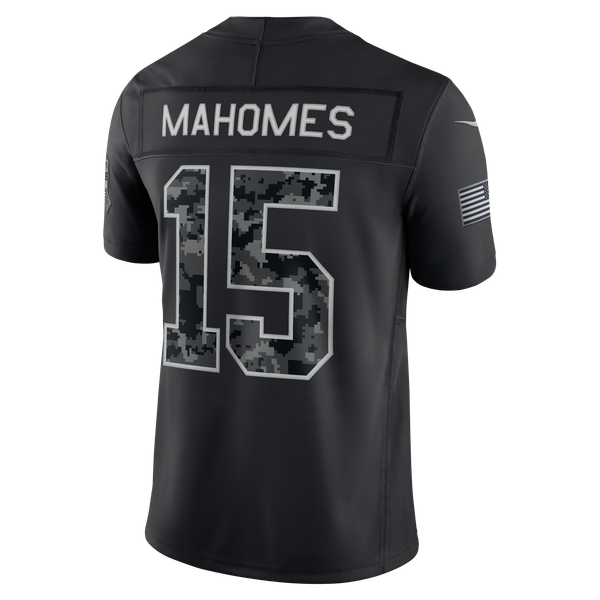 Patrick Mahomes Kansas City Chiefs Nike 2026 Salute to Service Stitched Limited Jersey - Black