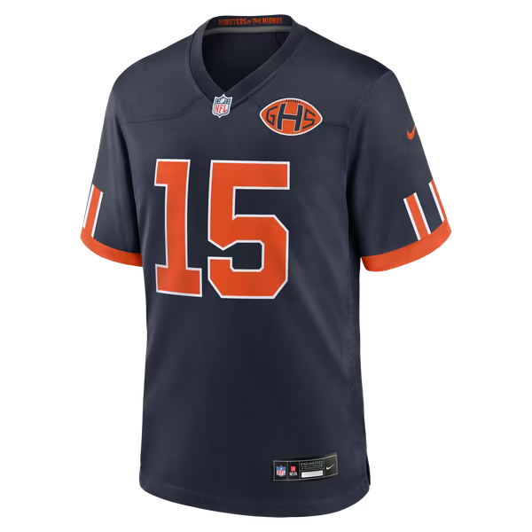 Rome Odunze Chicago Bears Nike 2026 Rivalries Collection Game Jersey - Navy