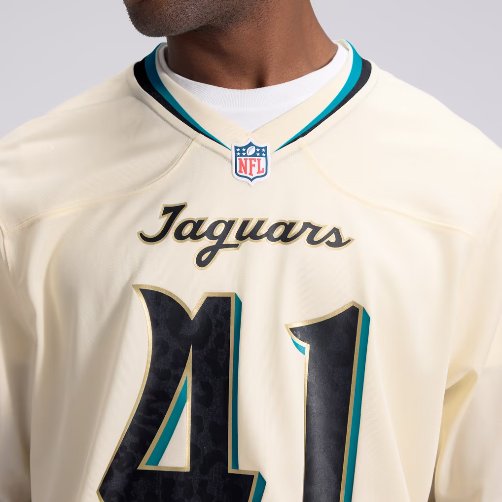 Josh Hines-Allen Jacksonville Jaguars Nike 2026 Rivalries Collection Game Jersey - Natural