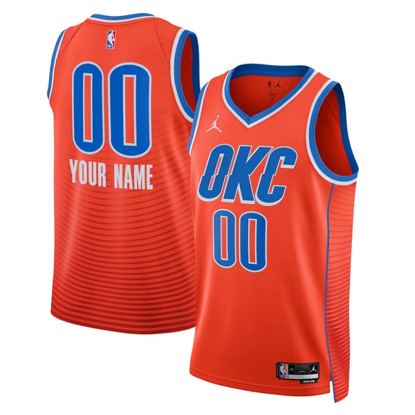 Jerseys Teams Jordan Brand Unisex OKC Thunder Statement Jersey Orange