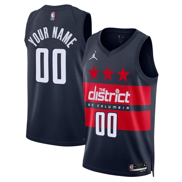 Jerseys Teams Unisex Washington Wizards Jordan Brand Custom Swingman Jersey Navy