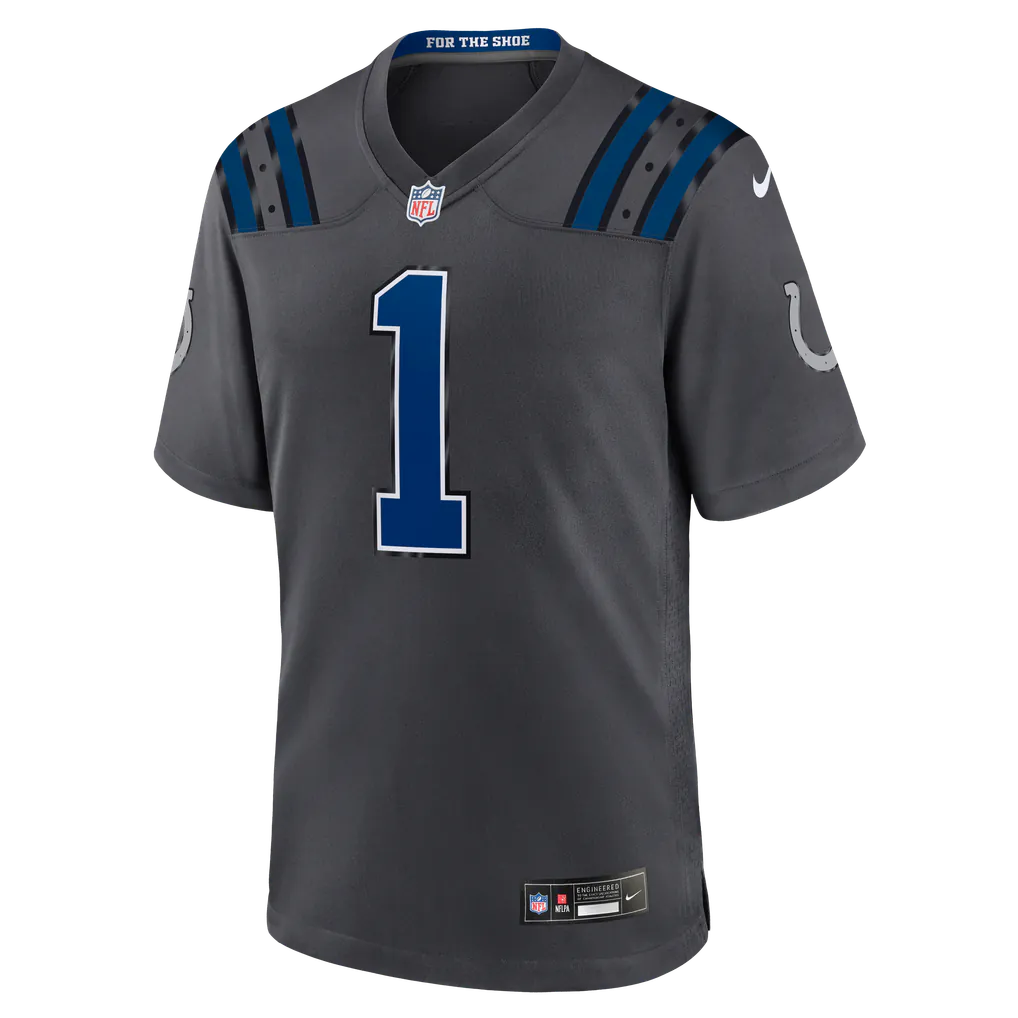 Ahmad Sauce Gardner Indianapolis Colts Nike 2026 Rivalries Collection Game Jersey - Anthracite