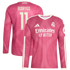 Rodrygo Real Madrid Jerseys Teams 2026/27 Third Replica Long Sleeve Jersey - Pink