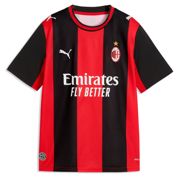 Puma Christian Pulisic AC Milan 2026/27 Home Replica Jersey Black/Red