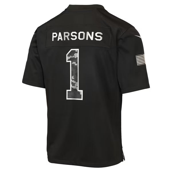 Micah Parsons Green Bay Packers Jerseys Teams Youth 2026 Salute to Service Game Jersey - Black