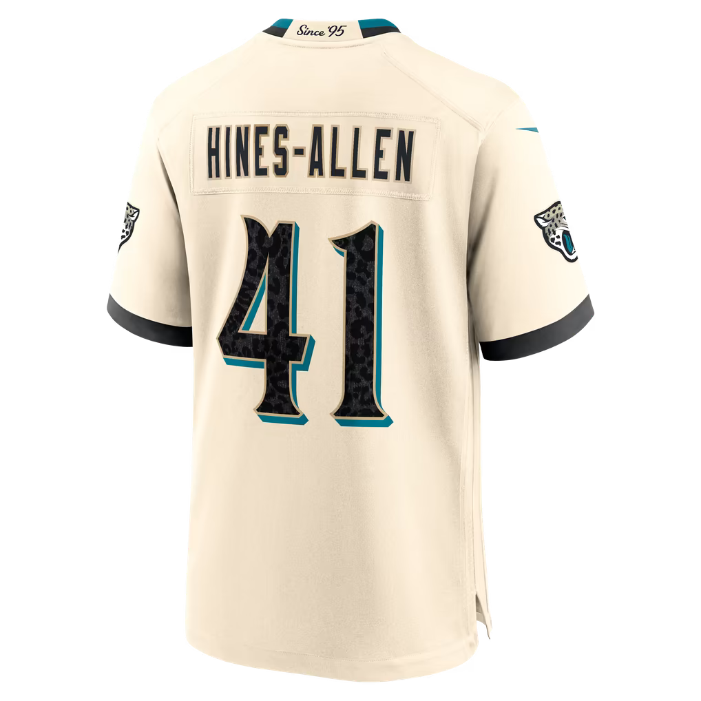 Josh Hines-Allen Jacksonville Jaguars Nike 2026 Rivalries Collection Game Jersey - Natural