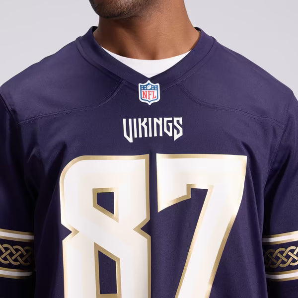 T.J. Hockenson Minnesota Vikings Jerseys Teams 2026 Rivalries Collection Game Jersey - Purple