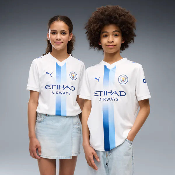 Manchester City Jerseys Teams Youth 2026/27 Third Replica Jersey - White