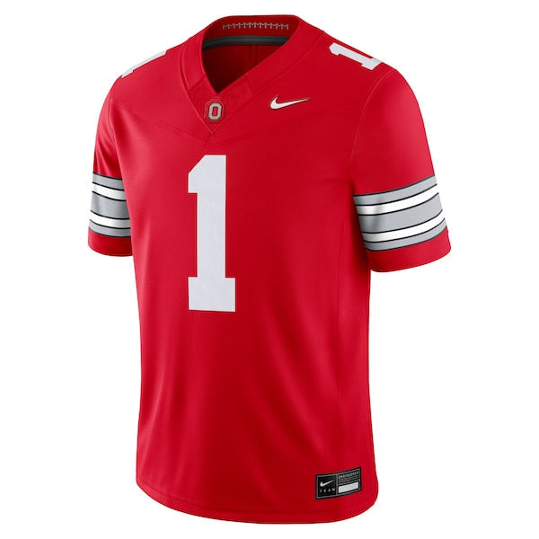 #1 Ohio State Buckeyes Jerseys Teams Home Vapor F.U.S.E. Limited Football Jersey - Scarlet