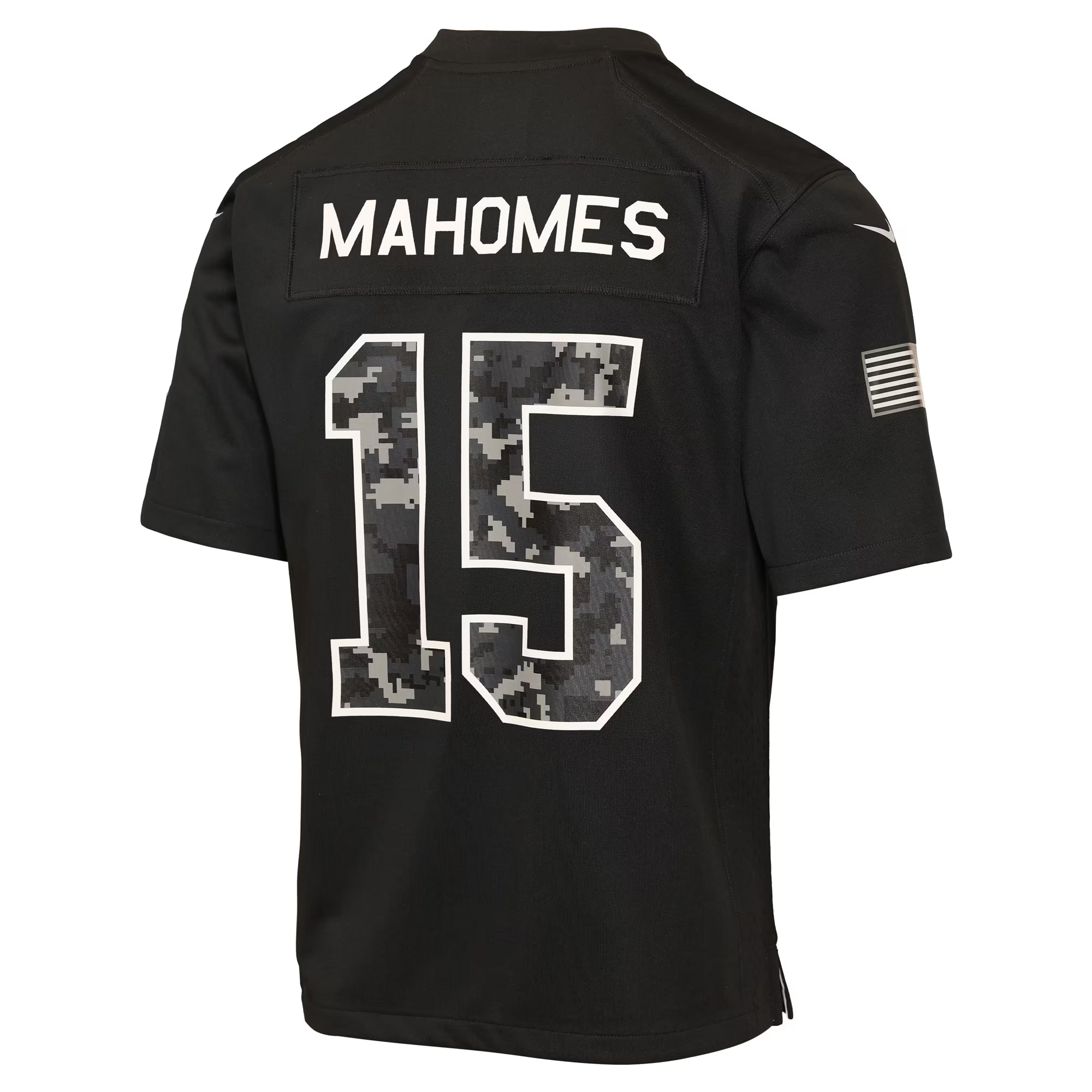 Patrick Mahomes Kansas City Chiefs Nike Youth 2026 Salute to Service Game Jersey - Black