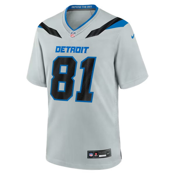 Calvin Johnson Detroit Lions Nike 2026 Rivalries Collection Game Jersey - Silver
