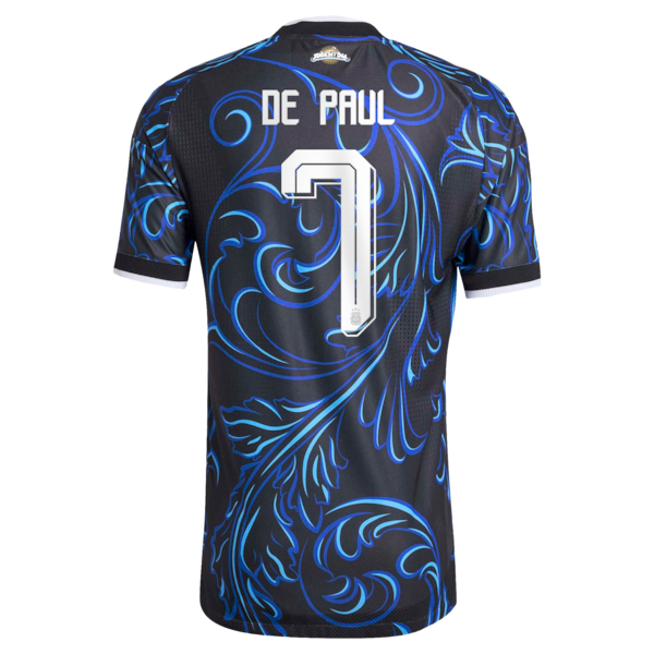 Jerseys Teams Rodrigo De Paul Argentina National Team 2026 Away Authentic Jersey Black