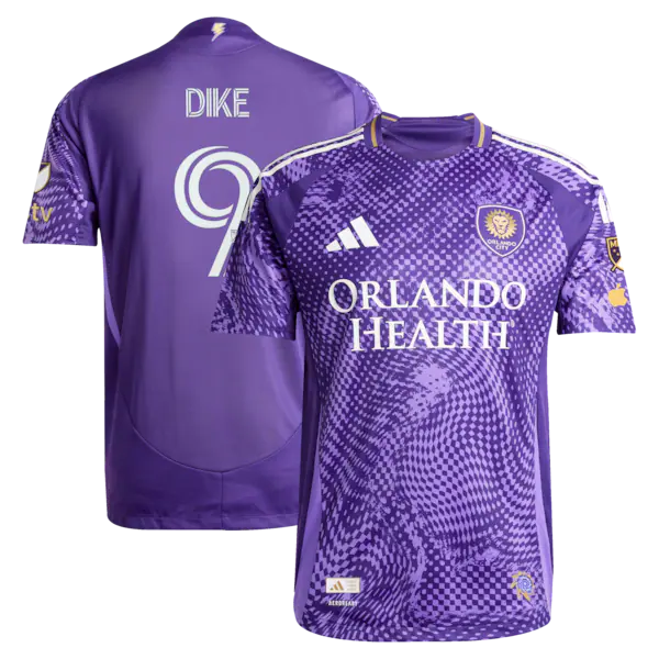 Daryl Dike Orlando City SC Jerseys Teams 2025 Perfect Storm Primary On-Field Authentic Jersey - Purple