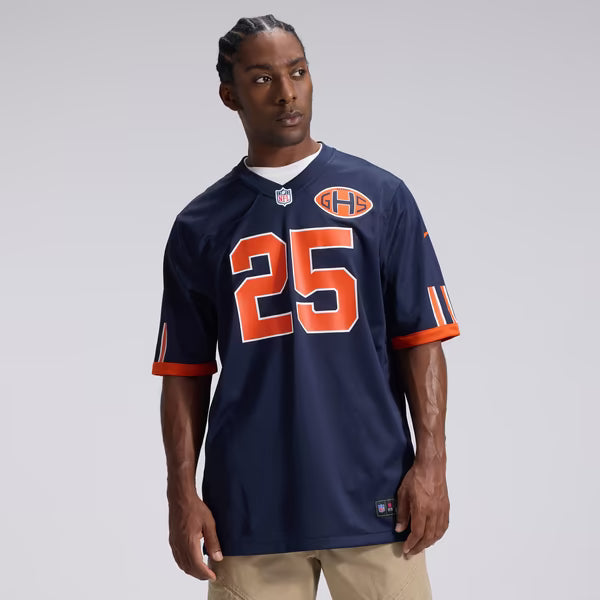 Kyle Monangai Chicago Bears Jerseys Teams 2026 Rivalries Collection Game Jersey - Navy
