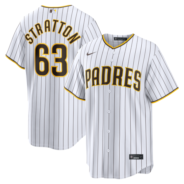 Hunter Stratton San Diego Padres Jerseys Teams Home Replica Jersey - White