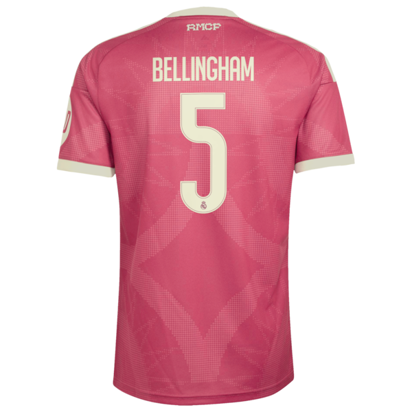 Jude Bellingham Real Madrid Jerseys Teams 2026/27 Third Replica Jersey - Pink