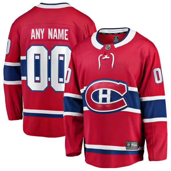 Jerseys Teams Montreal Canadiens Fanatics Home Breakaway Custom Jersey Red