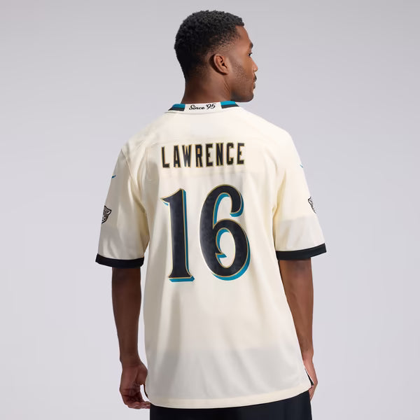 Trevor Lawrence Jacksonville Jaguars Jerseys Teams 2026 Rivalries Collection Game Jersey - Natural